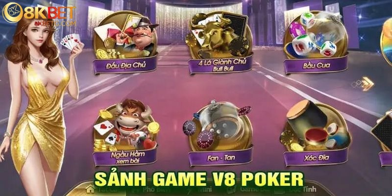 V8Poker là sảnh cung cấp game bài đỉnh cao được yêu thích